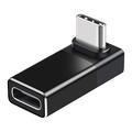 Adaptor USB-C la 90 de grade Enkay ENK-AT133 cu suport 4K - 40Gbps/240W - Negru