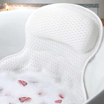 Pernă ergonomică 4D pentru cadă - alb