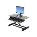 Ergotron WorkFit-Z Mini Sit-Stand Desktop Convertizor de birou în picioare - negru