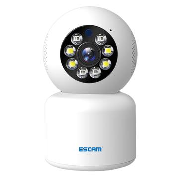 Cameră de securitate cu înclinare panoramică Escam PT300 - 1080P - Alb