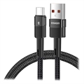 Cablu USB-C Essager Quick Charge 3.0 - 66W - 2m - Negru