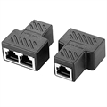 Adaptor Splitter Ethernet RJ45 1x2 - Negru