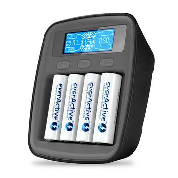 Încărcător de baterii profesionale EverActive NC-1000M v2 Ni-MH/Ni-Cd - 4x AAA/AA