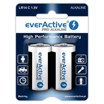 Baterii alcaline EverActive Pro LR14/C 8000mAh - 2 buc.