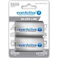 EverActive Silver Line EVHRL20-5500 Baterii D reîncărcabile 5500mAh - 2 buc.