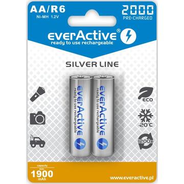 EverActive Silver Line EVHRL6-2000 Baterii AA reîncărcabile 2000mAh - 2 buc.