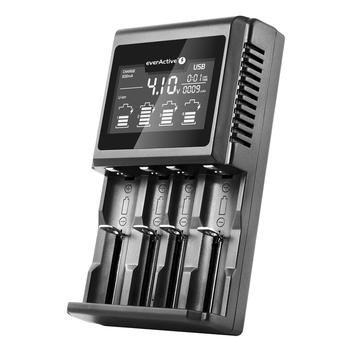 EverActive UC-4000 Professional Smart Battery Charger - 4x AAA/AA/C/D/18650