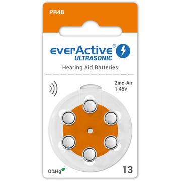 EverActive Ultrasonic 13/PR48 Baterii pentru aparate auditive - 6 buc.