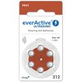 Baterii pentru aparate auditive EverActive Ultrasonic 312/PR41 - 6 buc.