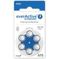 Baterii pentru aparate auditive EverActive Ultrasonic 675/PR44 - 6 buc.