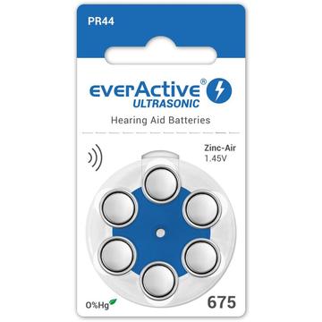 Baterii pentru aparate auditive EverActive Ultrasonic 675/PR44 - 6 buc.