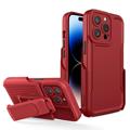 Husă Hibridă iPhone 14 Pro Max cu Clemă Curea - Seria Explorer