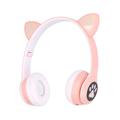 Căști fără fir pentru copii Extralink Cat-Ear - roz