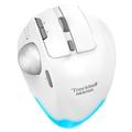 Mouse cu trackball fără fir F-33 - 5 niveluri DPI - Alb