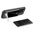 Baterie externă magnetică wireless ultra-subțire F15 10000mAh cu suport - 15W - Gri