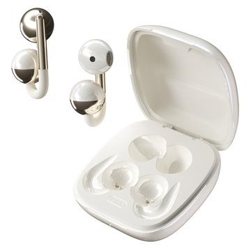 F22 Clemă pentru urechi OWS Căști fără fir cu reducere a zgomotului ENC și Bluetooth 6.0 - alb