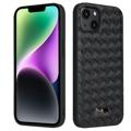 Husă Acoperită iPhone 14 - Fierre Shann - Woven Pattern