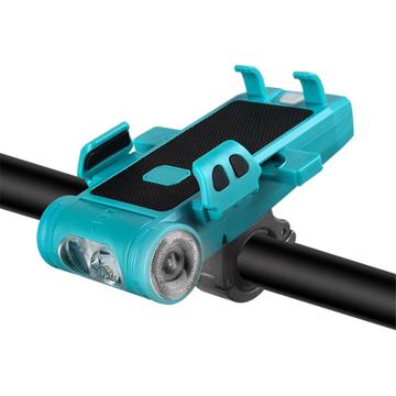 FY-330 3500mAh Power Bank Faruri multifuncționale pentru biciclete Lumină pentru bicicletă de munte 5 în 1 cu clemă pentru telefon mobil/Accesorii pentru călărie cu clopoțel