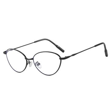Ochelari la modă Oval Anti Blue Light - Negru
