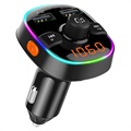 Încărcător Auto Rapid și Modulator FM Bluetooth BC52L - Negru