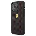 Husă iPhone 14 Pro Max - Ferrari On Track Perforated - Roșu / Negru