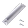 Prindere pentru deget / mâner pentru mobilă din aluminiu - 9cm - argintiu