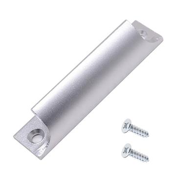 Prindere pentru deget / mâner pentru mobilă din aluminiu - 9cm - argintiu