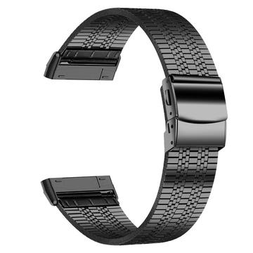 Curea din Oțel Inoxidabil Fitbit Versa 3/Sense - Negru