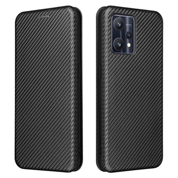 Husă Flip OnePlus Nord CE 2 Lite 5G - Fibră de Carbon - Negru