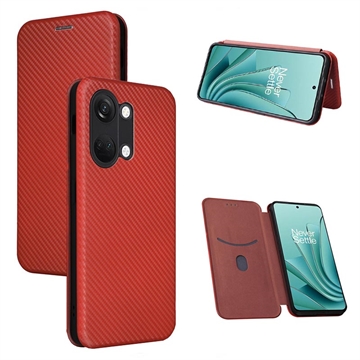 Husă Flip OnePlus Ace 2V/Nord 3 - Fibră de Carbon