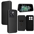 Husă Flip OnePlus 10T/Ace Pro - Fibra de Carbon