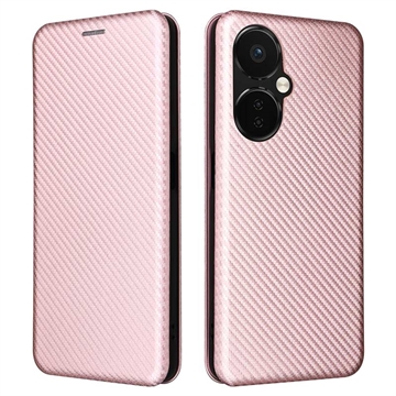 Husă Flip OnePlus Nord CE 3 Lite/N30 - Fibra de Carbon