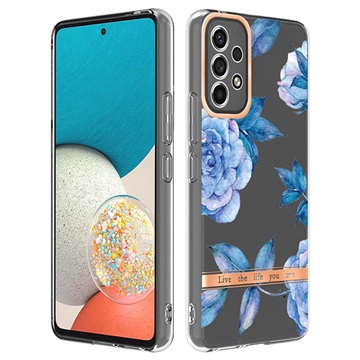 Husă TPU Samsung Galaxy A53 5G - Flower - Bujor Albastru