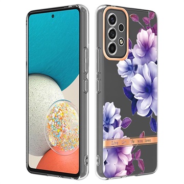 Husă TPU Samsung Galaxy A53 5G - Flower - Begonia Violet