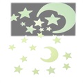 Stickere Fluorescente Lună Și Stele - 60 Buc.