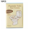 Huse de toaletă de unică folosință, care pot fi aruncate în toaletă - 10 buc.
