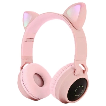 Căști Bluetooth Pliabile Copii Urechi de Pisică