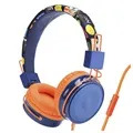 Căști Stereo On-Ear Pliabile B2 Copii - 3.5mm - Portocaliu / Albastru