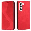 Husă Portofel Samsung Galaxy S23+ 5G - Business Style - Roșu