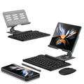 Pentru Samsung Galaxy Z Fold4 5G / Fold3 5G / Fold2 5G / Fold 5G Stand pliabil magnetic pentru tastatură cu stilou mouse - gri