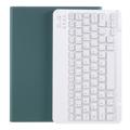 Husă cu Tastatură Bluetooth iPad Air 2022/2020 cu Slot pentru Stilou (Ambalaj Deschis - Vrac) - Verde Miez de Noapte