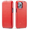 Husă Flip Vertical iPhone 14 Pro Max - Fashion - Roșu