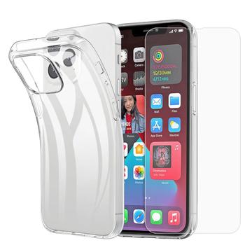 Husă TPU și Geamuri Protecție Ecran - 9H - iPhone 15 Plus - Saii 2-în-1