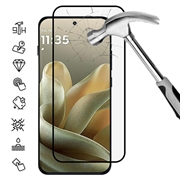 Protecție de ecran din sticlă temperată Motorola Edge 70 Pro Acoperire completă - 9H - Margine neagră