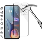 Protector de Ecran din Sticla Securizata Motorola Moto E15 - Full Cover - Marginea Neagră