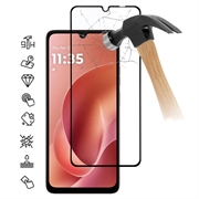 Protecție de ecran din sticlă temperată Motorola Moto G06/G06 Power Acoperire completă - 9H - Margine neagră