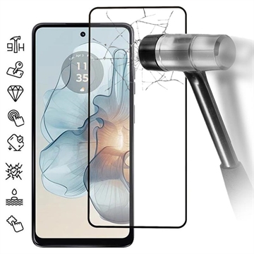 Protector de Ecran din Sticla Securizata pentru Motorola Moto G24 Power - Full Cover - Marginea Neagră