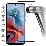 Protector de Ecran din Sticla Securizata pentru Motorola Moto G34 - Full Cover - Marginea Neagră