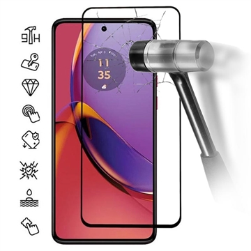 Protector de Ecran din Sticla Securizata pentru Motorola Moto G84 - Full Cover - Marginea Neagră