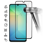 Protecție de ecran din sticlă temperată Samsung Galaxy A07 4G/A06 Acoperire completă - 9H - Margine neagră